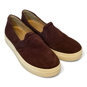 NATURALIZER Carly 3 Slip On Sneakers Women’s 8W Huckleberry Suede Leather New